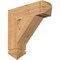 Ekena Millwork Traditional Arts & Crafts Smooth Bracket, Western Red Cedar, 5 1/2"W x 22"D x 22"H BKT06X22X22TRA03SWR - alternate 1